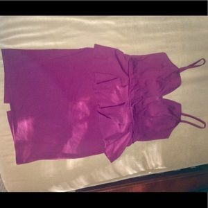 Purple Peplum Dress
